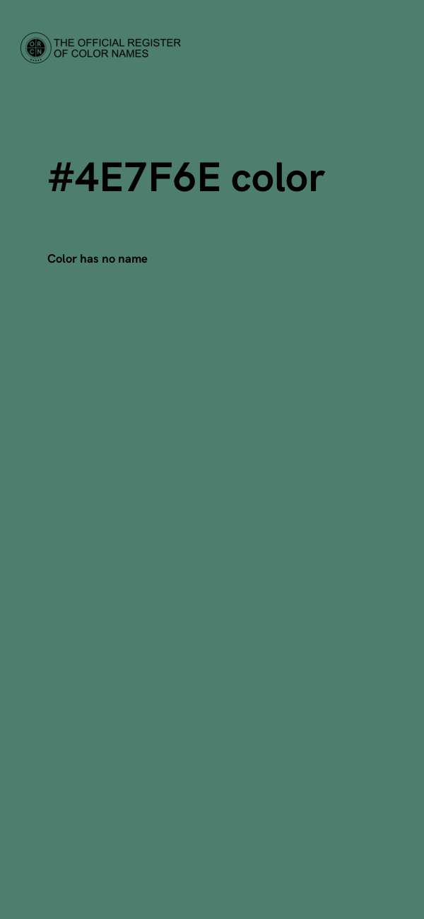 #4E7F6E color image