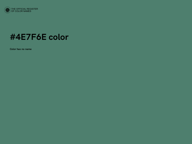 #4E7F6E color image
