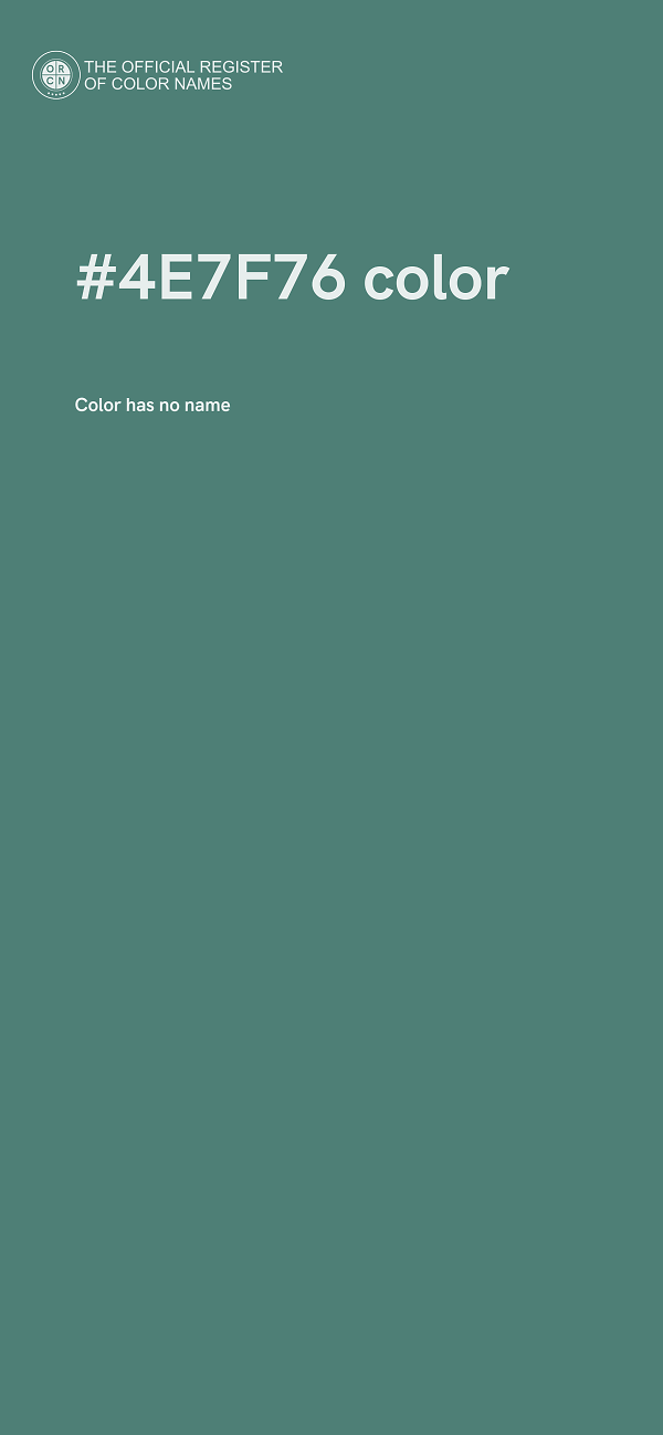 #4E7F76 color image