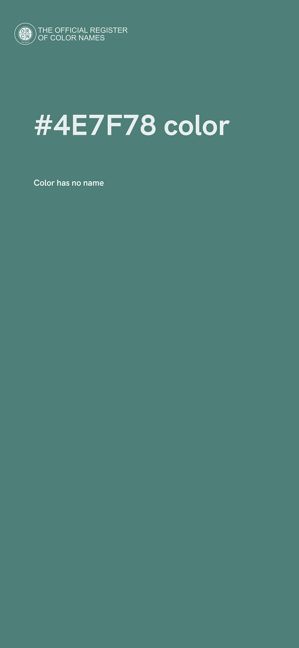 #4E7F78 color image