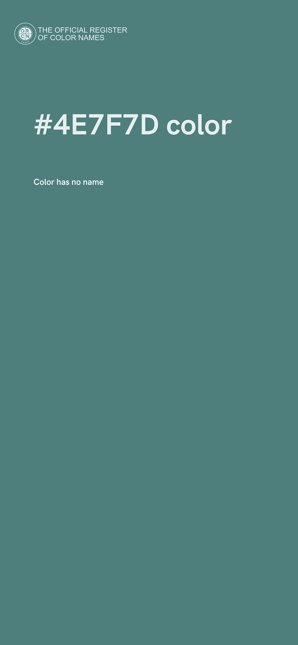 #4E7F7D color image