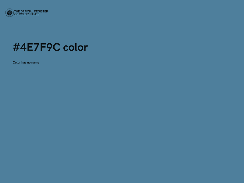 #4E7F9C color image