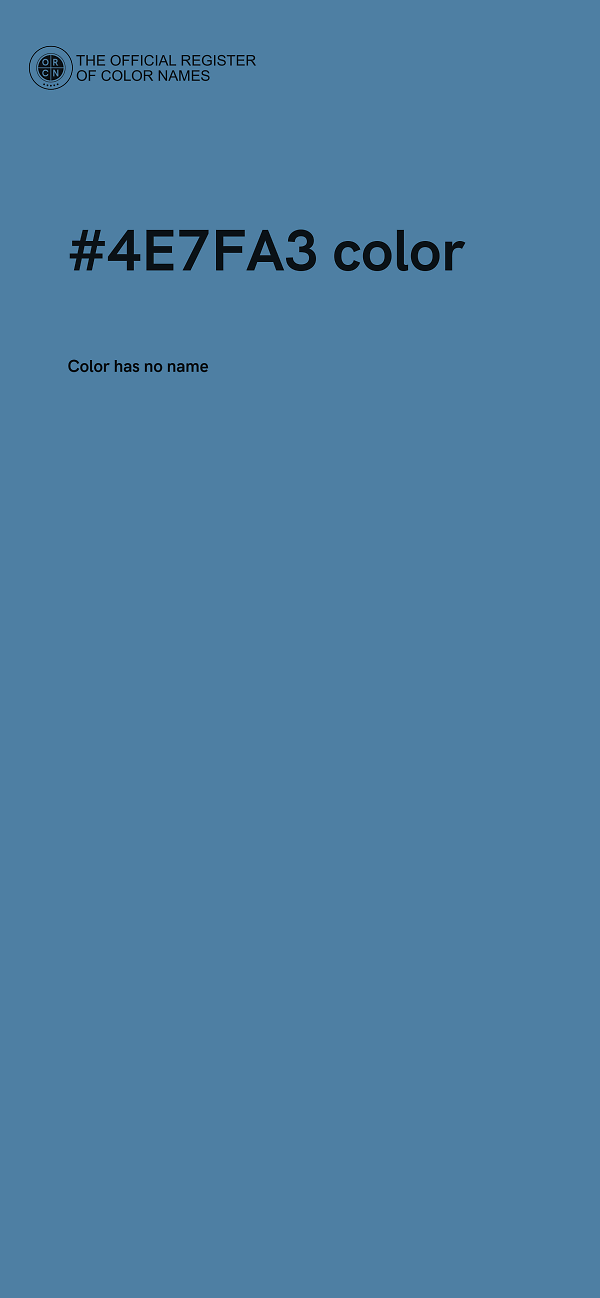 #4E7FA3 color image
