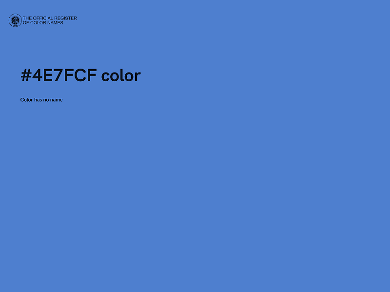 #4E7FCF color image