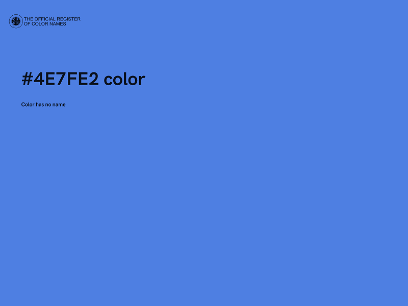 #4E7FE2 color image