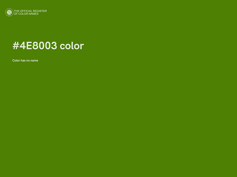 #4E8003 color image