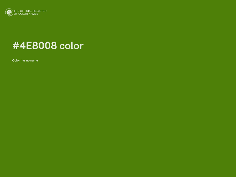 #4E8008 color image