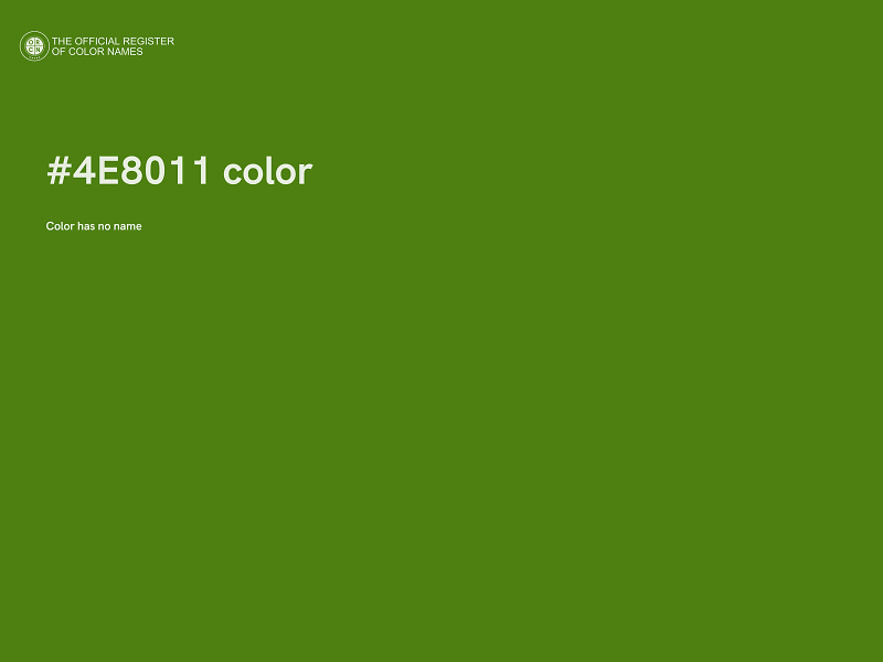 #4E8011 color image