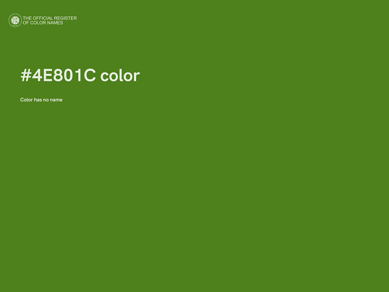 #4E801C color image