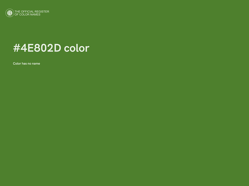 #4E802D color image