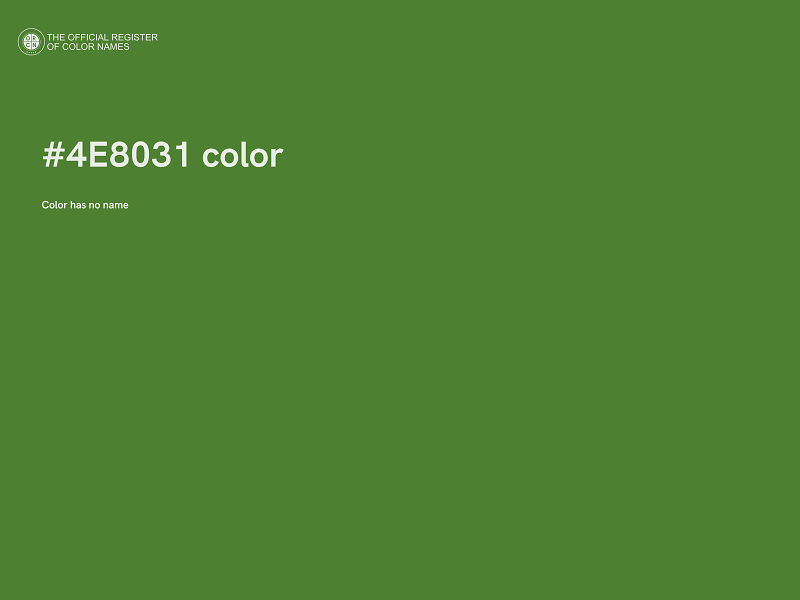#4E8031 color image