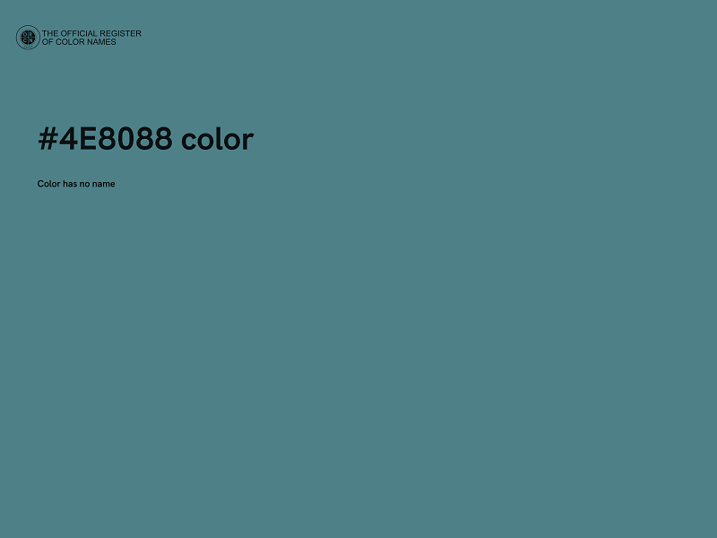 #4E8088 color image