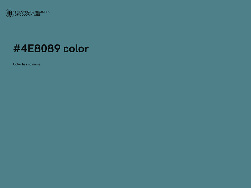 #4E8089 color image