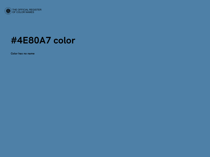 #4E80A7 color image
