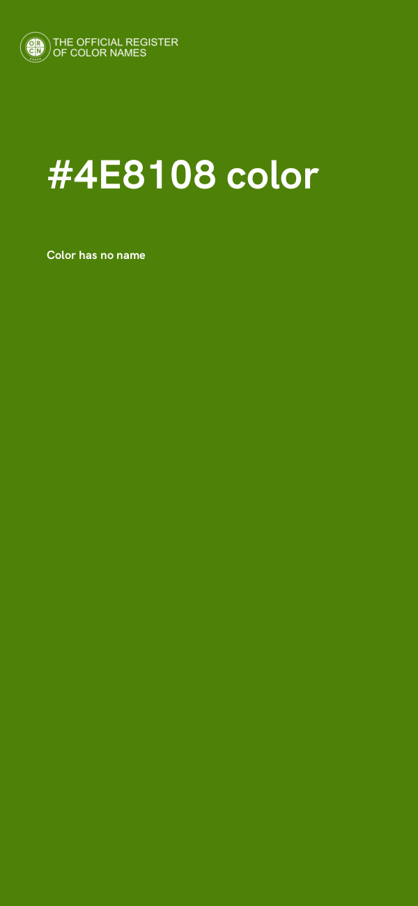 #4E8108 color image