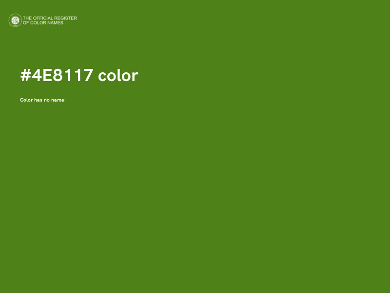 #4E8117 color image