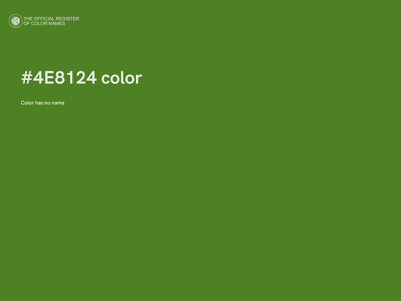 #4E8124 color image