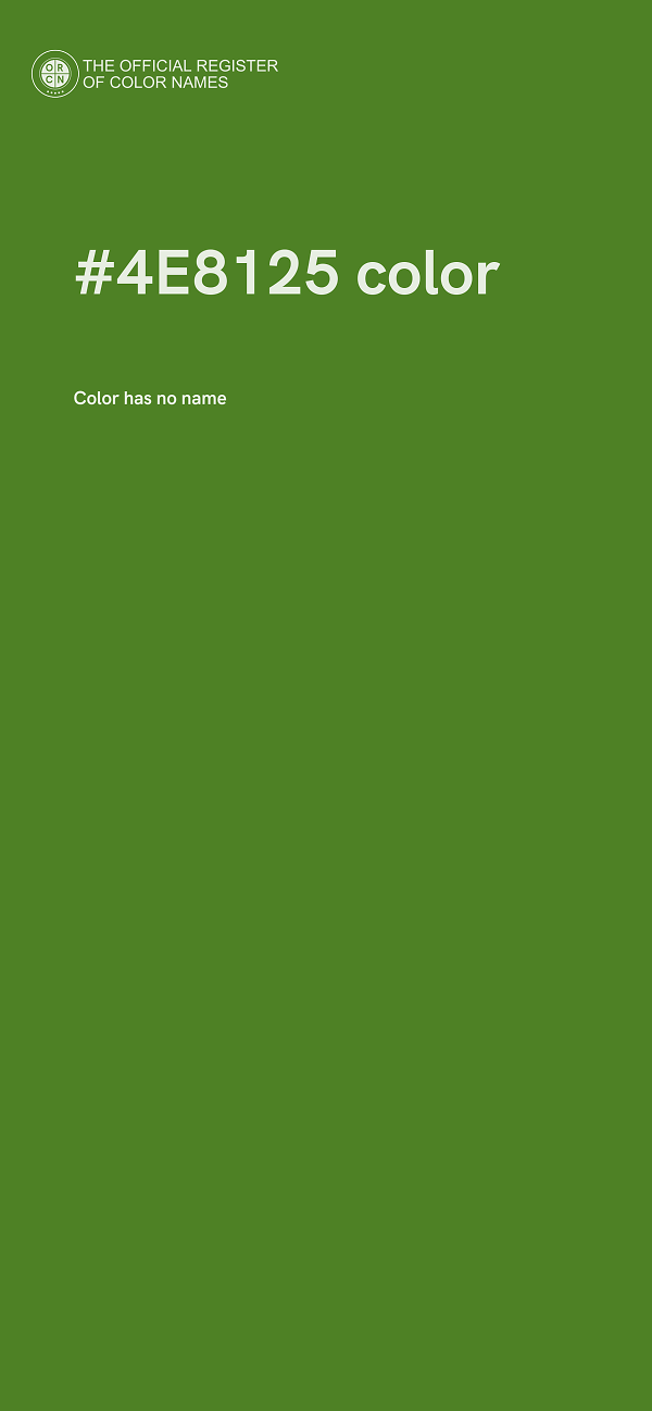 #4E8125 color image