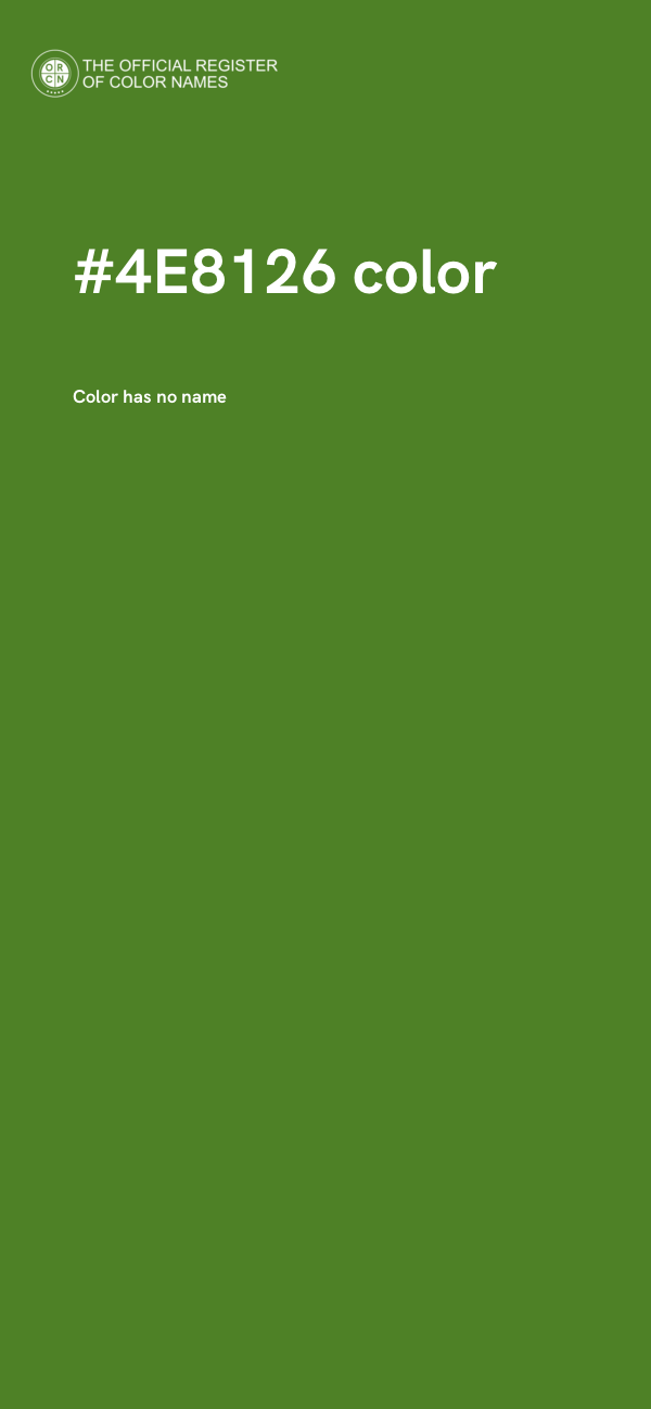 #4E8126 color image