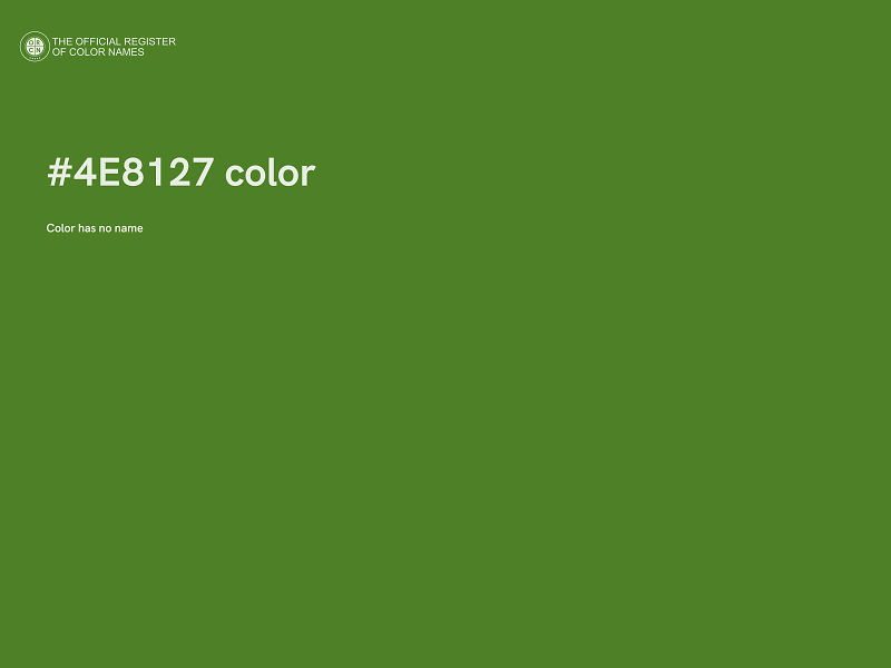 #4E8127 color image