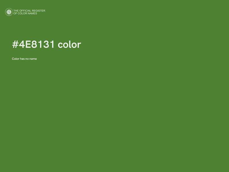 #4E8131 color image