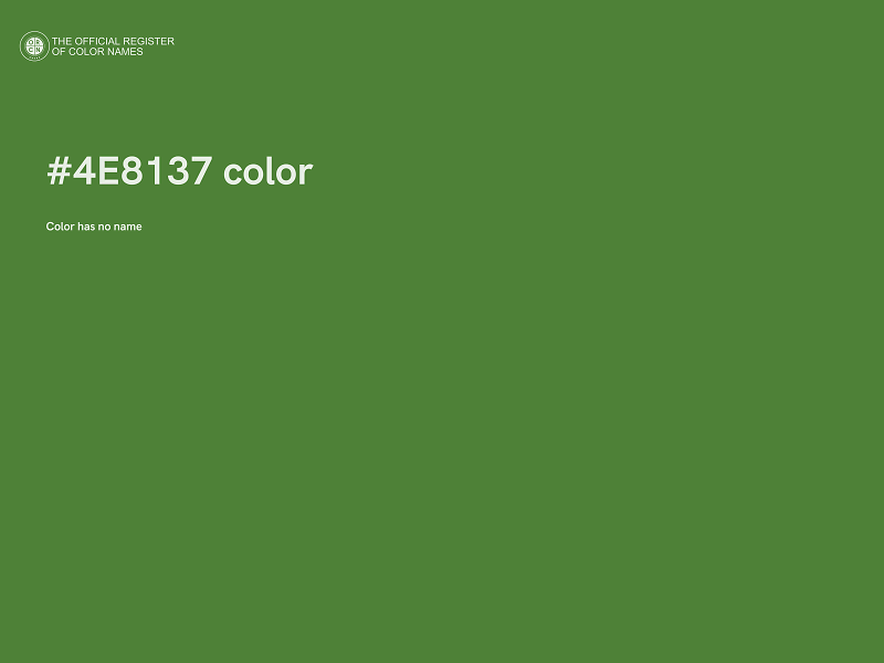 #4E8137 color image