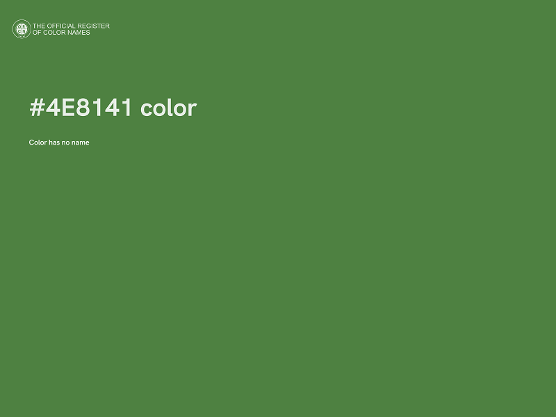 #4E8141 color image