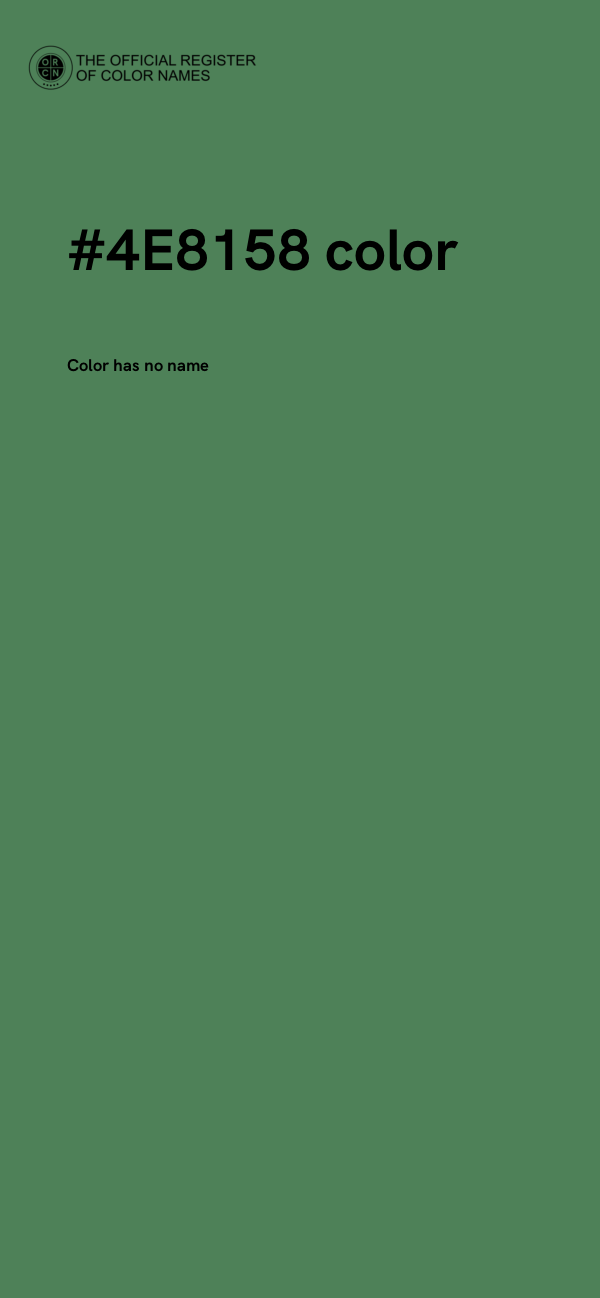 #4E8158 color image