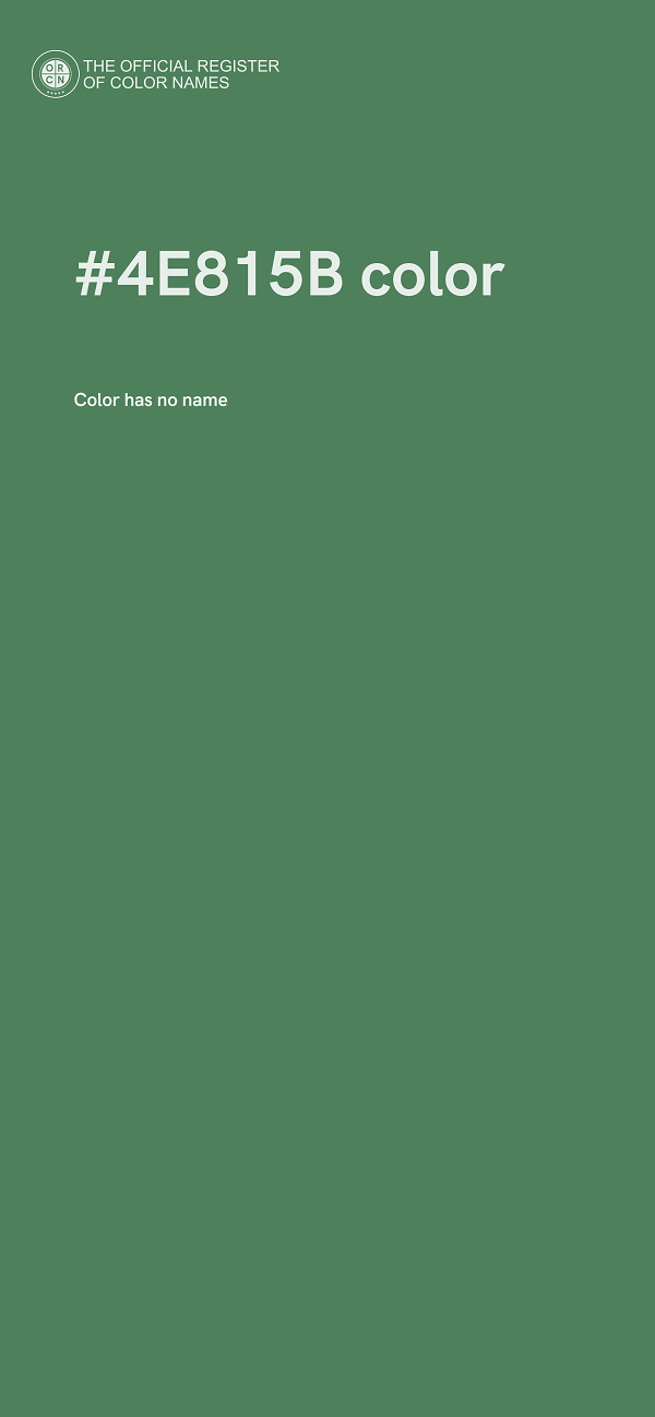#4E815B color image