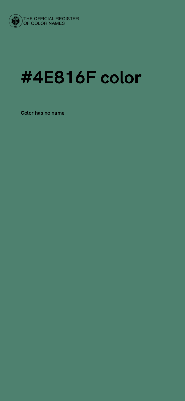 #4E816F color image