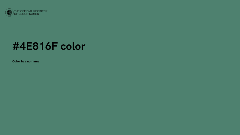 #4E816F color image