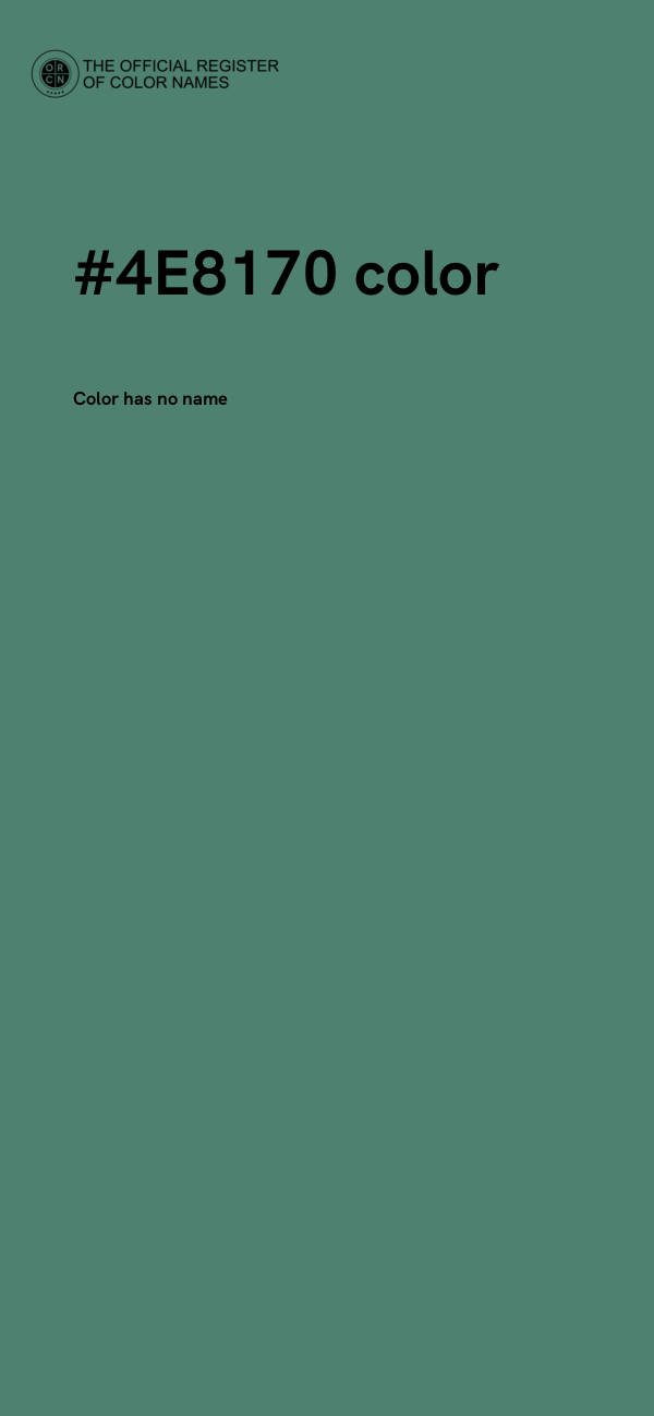 #4E8170 color image