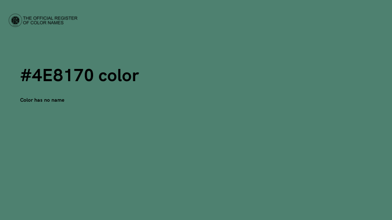 #4E8170 color image