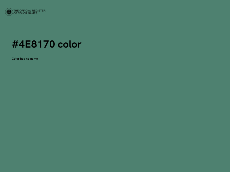 #4E8170 color image