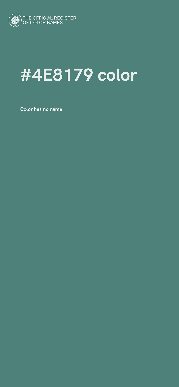 #4E8179 color image