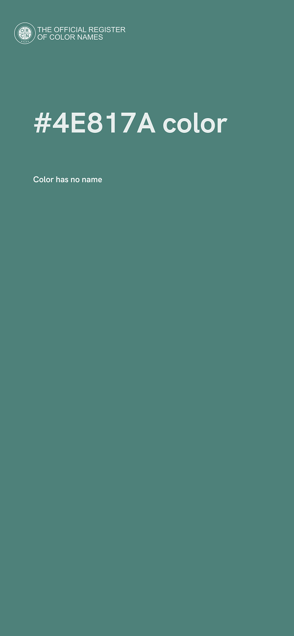 #4E817A color image