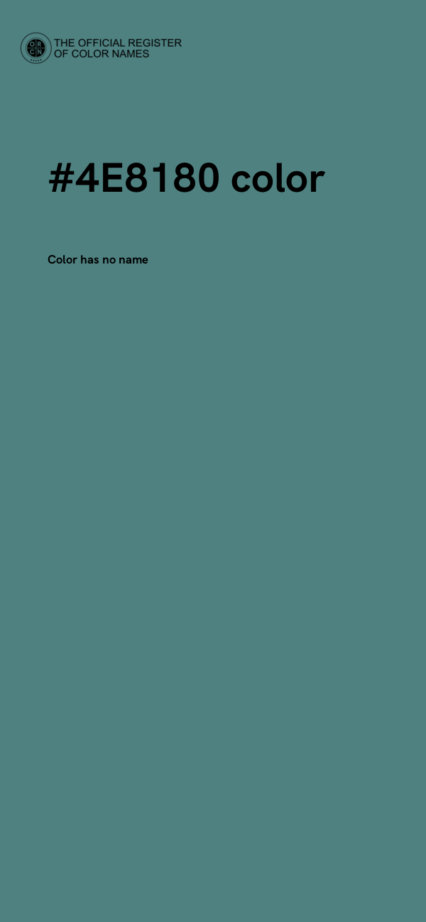 #4E8180 color image