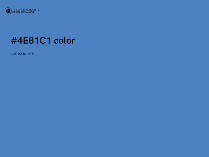 #4E81C1 color image