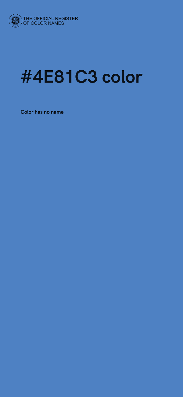 #4E81C3 color image