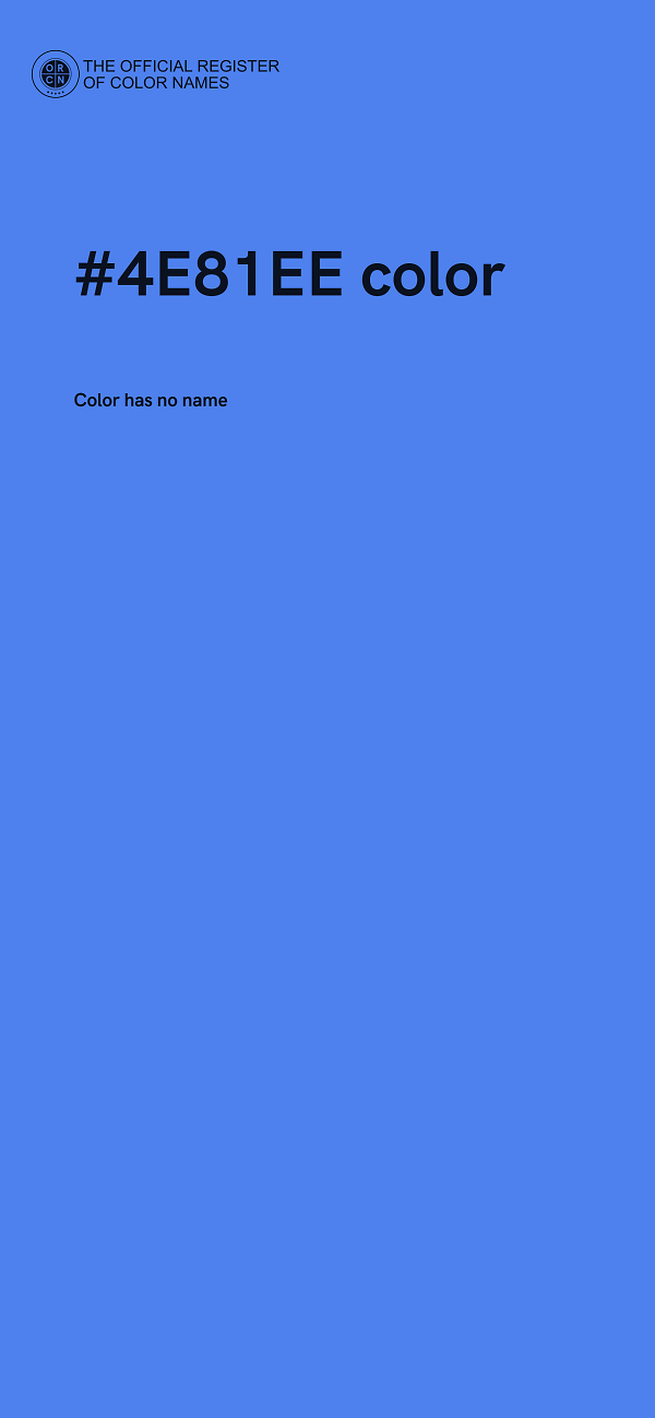 #4E81EE color image