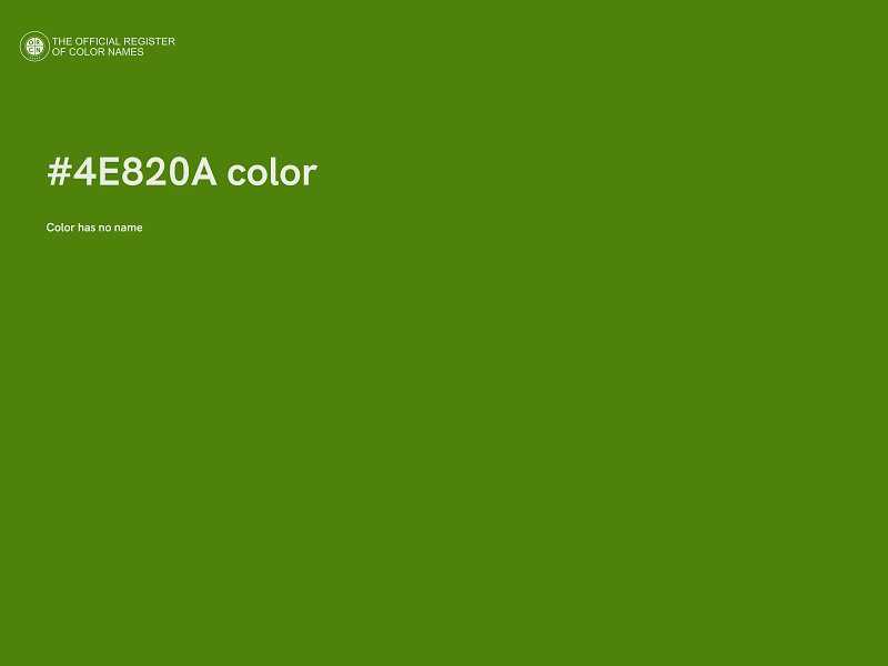#4E820A color image
