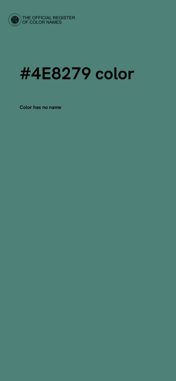 #4E8279 color image