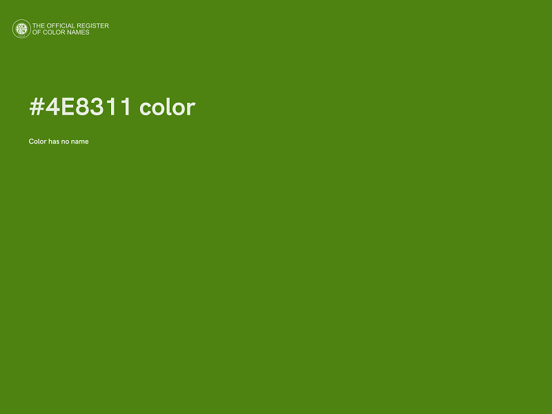 #4E8311 color image