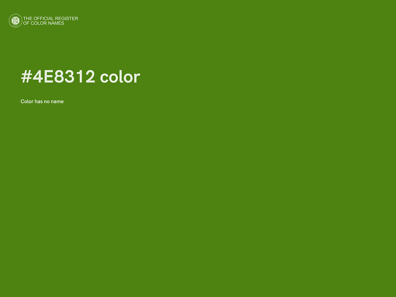 #4E8312 color image