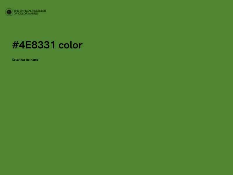 #4E8331 color image