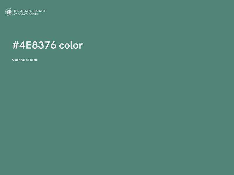 #4E8376 color image