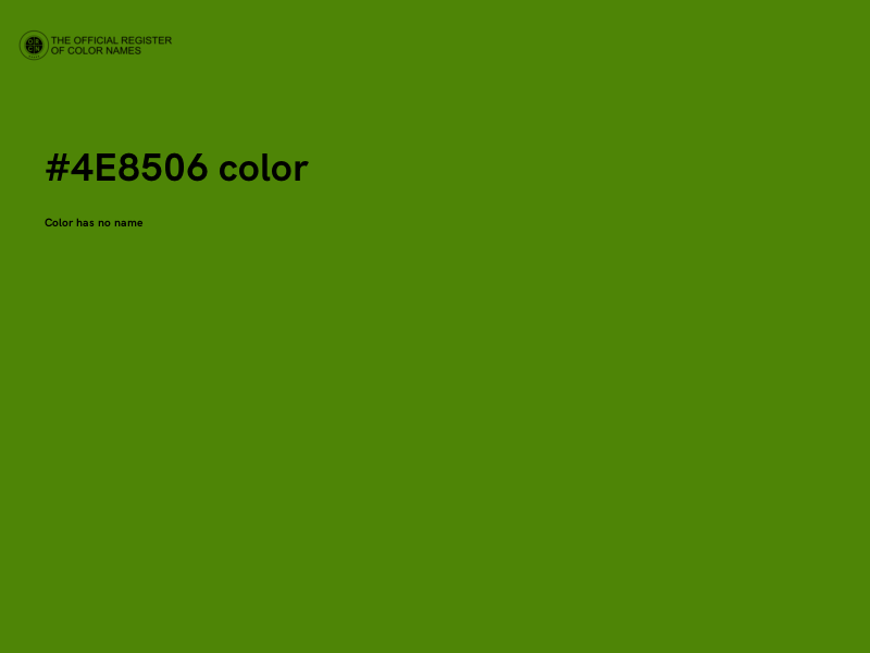 #4E8506 color image