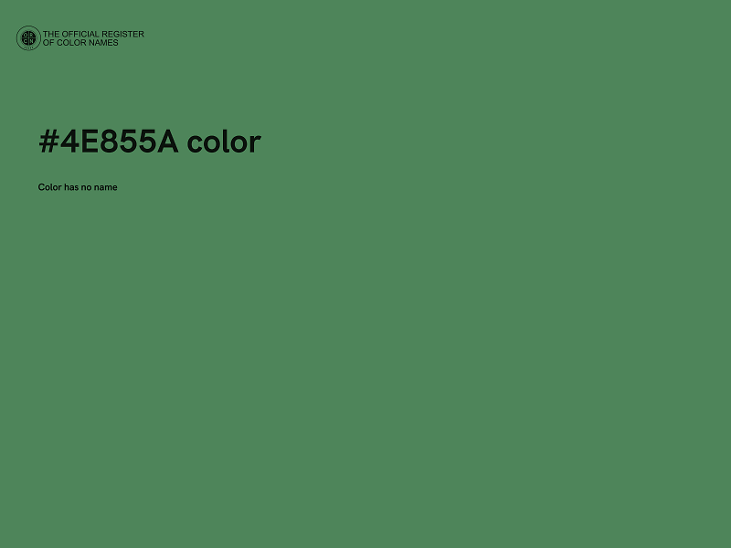 #4E855A color image