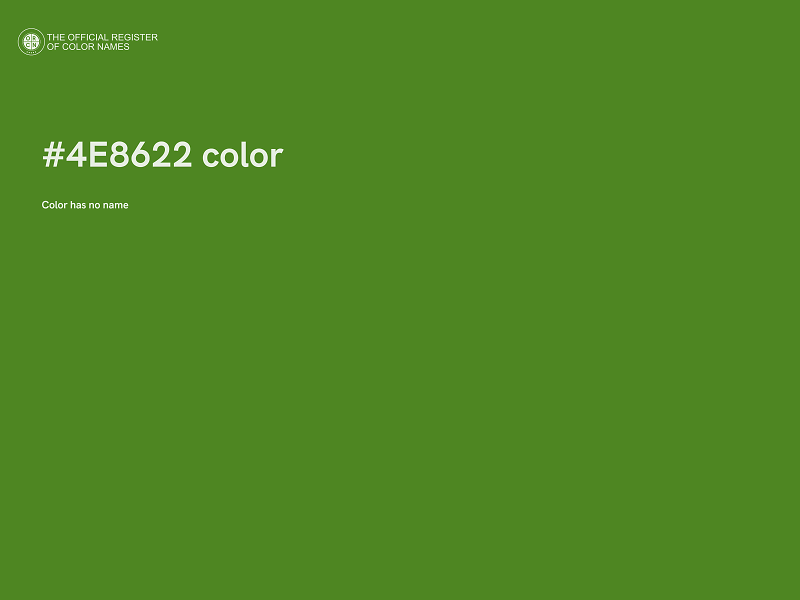 #4E8622 color image