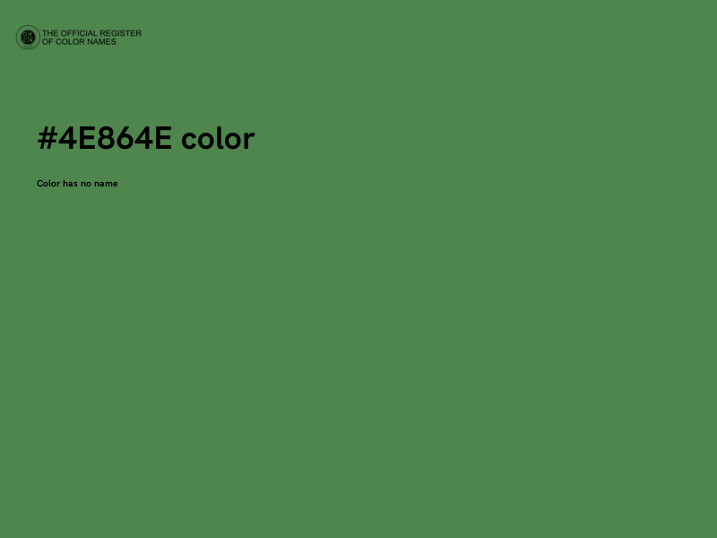 #4E864E color image